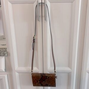 Tory Burch Snakeskin Crossbody Shoulder Bag